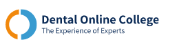 Logo von Dental Online College, einer Plattform für zahnmedizinische Fortbildungen mit dem Slogan 'The Experience of Experts'.