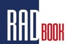 Logo von RADBOOK, einer Plattform für Radiologie-Fachliteratur und -Informationen.